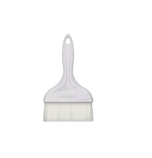 - NB-40, 4-Inch Wide Flat Nylon Bristle Pastry Brush with Plastic Handle