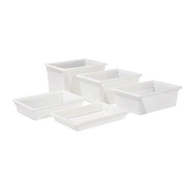 - PFHW-3, 18x12x3-Inch White Polypropylene Food Storage Box