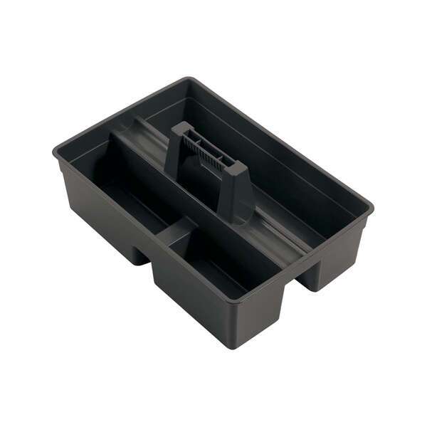 - PJC-1511K, 15.25x10.75x6.75-Inch 3-Compartment Black Janitorial Caddy