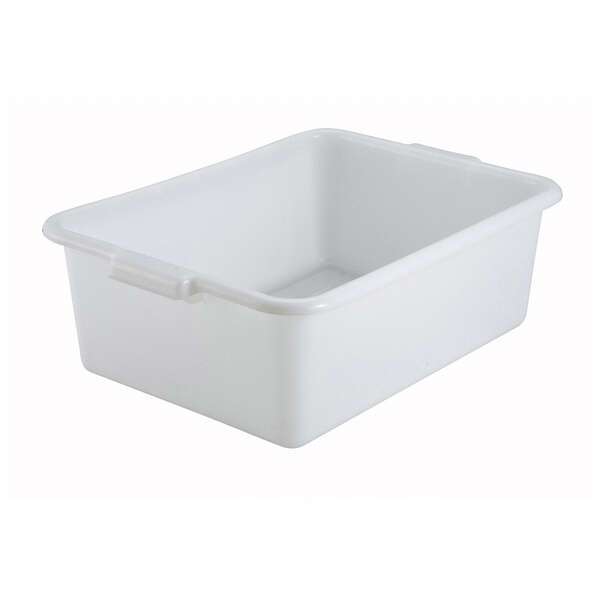 - PL-7W, 21.5x15.5x7-Inch Dish Box, White