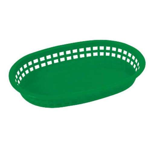 - PLB-G, Premium Oval Platter Basket, Shining Green, 1 Dozen