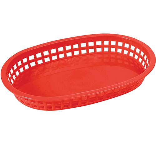 - PLB-R, Premium Oval Platter Basket, Scarlet Red, 1 Dozen