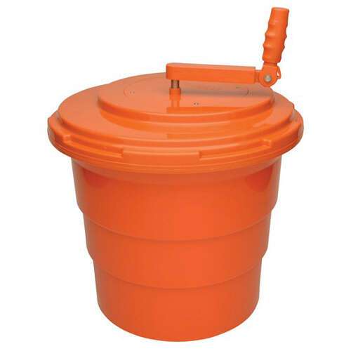 Winco PLSP-5O, 5-Gallon Orange Salad Spinner, FDA (Discontinued)