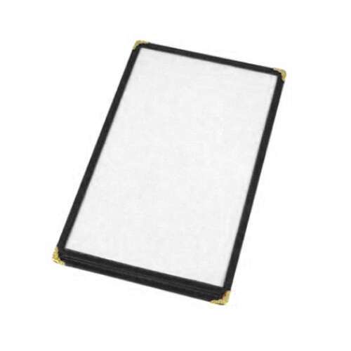 - PMCD-14K, 14x8.5-Inch Double Fold Menu Cover, Black