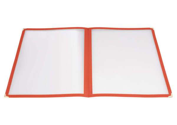 PMCD-9R, 12x9.5-Inch Red Double Fold Menu Cover