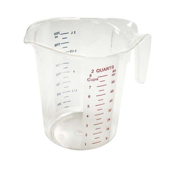 - PMCP-200, 2-Quart Polycarbonate Measuring Cup
