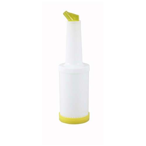 - PPB-2Y, 2-Quart Liquor Juice Pour Bottle with Yellow Spout Lid