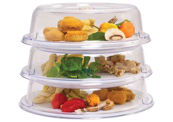 Winco PPCR-10, 10x2.5-Inch Clear Polycarbonate Plate Cover