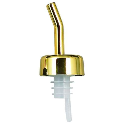 Winco PPW-GD, Whiskey Free Flow Pourer, Golden Collar and Spout, 1 Dozen (Discontinued)