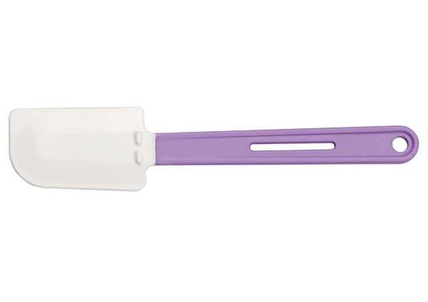 Winco PSH-10P, 10.5" Silicone Scraper, Flat Blade, Heat Resistant, Purple (Discontinued)
