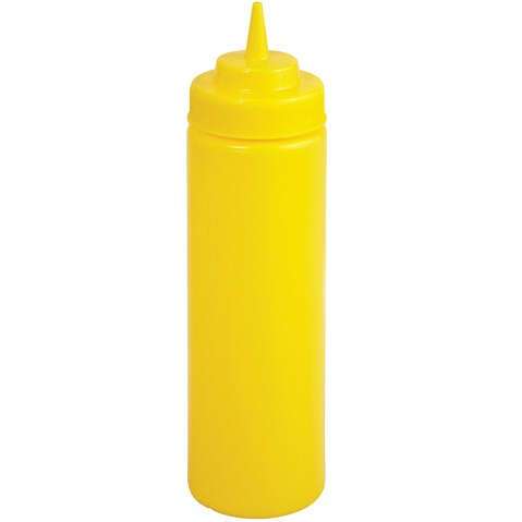 - PSW-12Y, 12-Ounce Yellow Wide Mouth Squeeze Bottle