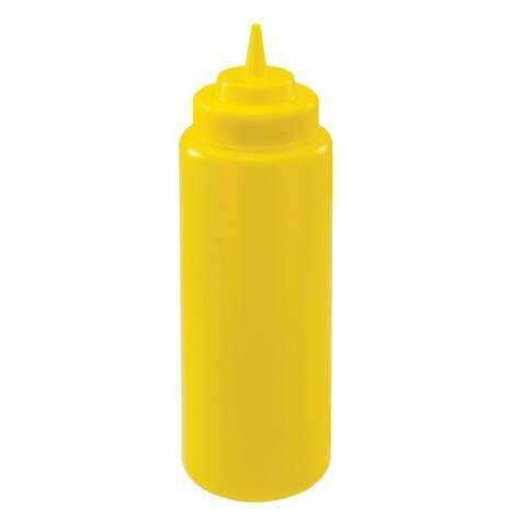- PSW-32Y, 32-Ounce Yellow Wide Mouth Squeeze Bottle