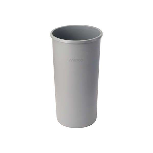 - PTCR-22G, 22 Gallon Gray Plastic Round Trash Can