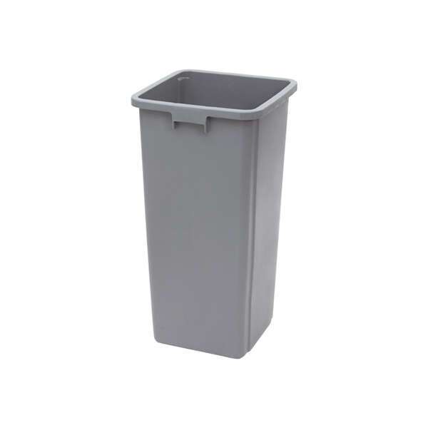 - PTCS-23G, 23 Gallon Gray Tall Square Plastic Trash Can