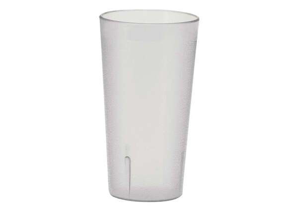 PTP-09C, 9.5-Ounce Clear Pebbled Plastic Tumblers, 1 Dozen
