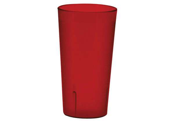 PTP-09R, 9.5-Ounce Red Pebbled Plastic Tumblers, 1 Dozen