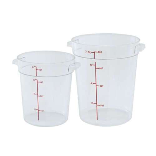 - PTRC-1, 1-Quart Polypropylene Round Storage Container, Translucent
