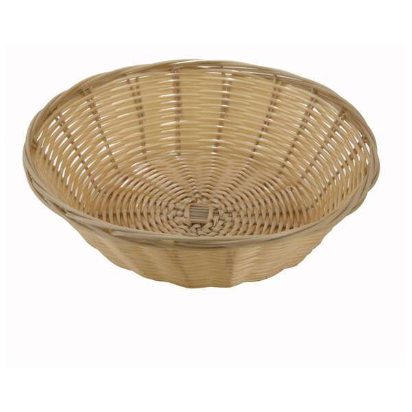 Winco PWBN-9R, 9x2.5-Inch Round Poly Woven Basket, 1 Dozen