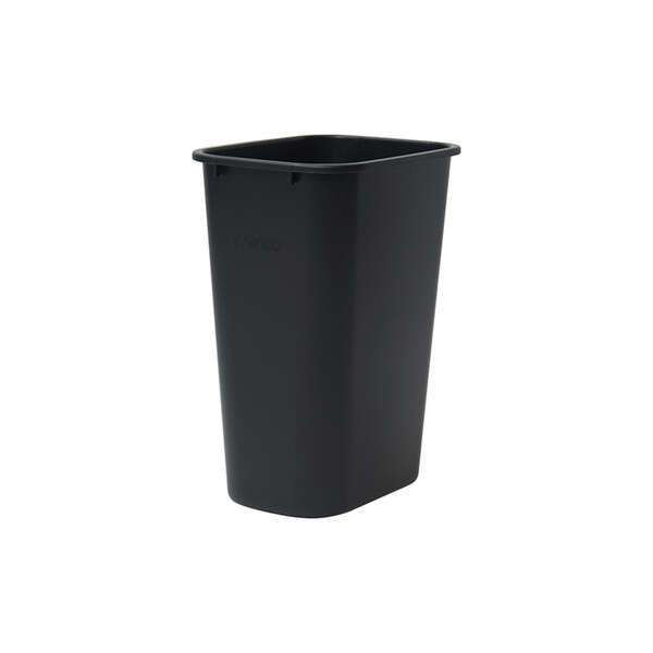 - PWR-41K, 41 Quart Black Tall Plastic Rectangular Waste Basket