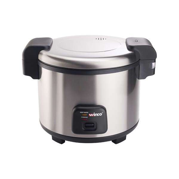 Winco RC-S301, 30-Cup Electric Rice Cooker/Warmer with Hinged Cover