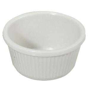 - RFM-1W, 1.5-Ounce Fluted Melamine Ramekins, White, 1 Dozen