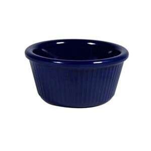 Winco RFM-4NY, 4-Ounce Fluted Melamine Ramekins, Navy Blue, 1 Dozen