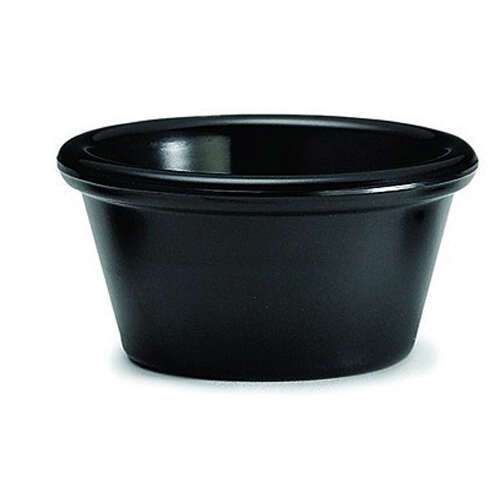 - RP-1K, 1.5-Ounce Plain Melamine Ramekins, Black, 1 Dozen