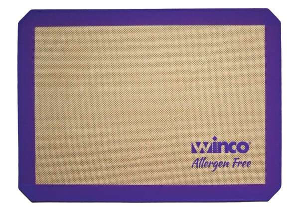 - SВЅ-16PP, Purple Silicone Baking Mat, Half-size, 11.63" x 16.5", Allergen Free