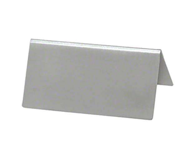 - SGN-100, Tent Sign, Blank, Stainless Steel