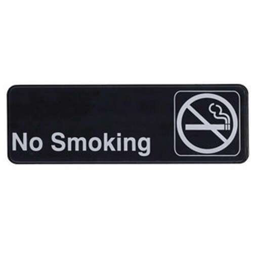 - SGN-310, 9x3-inch 'No Smoking' Black Information Sign