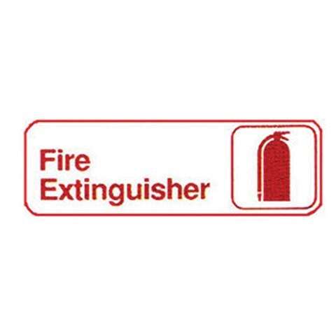 - SGN-382W, 9x3-inch 'Fire Extinguisher' White Information Sign