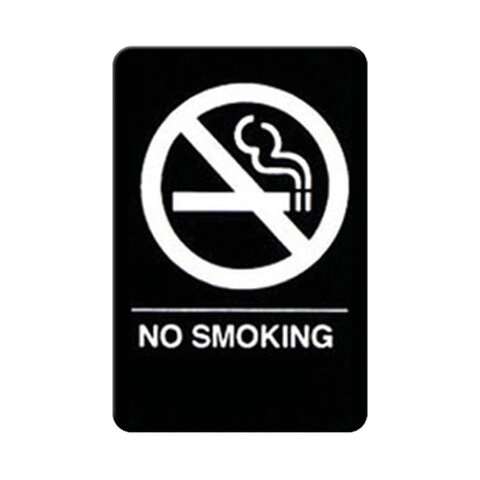 - SGNB-601, 6x9-inch 'No Smoking Area' Braille Information Sign