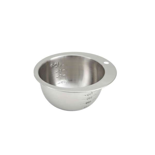 Winco SMB-4, 4-Cup Stainless Steel Measuring Bowl (Discontinued)