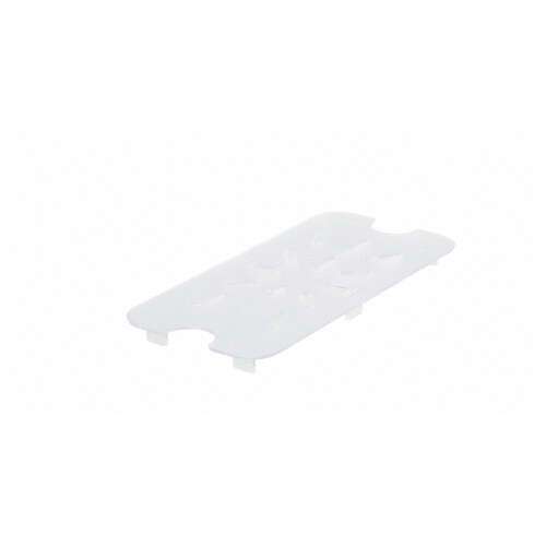 - SP74DS, One-Fourth-Size Polycarbonate Drain Shelf, NSF