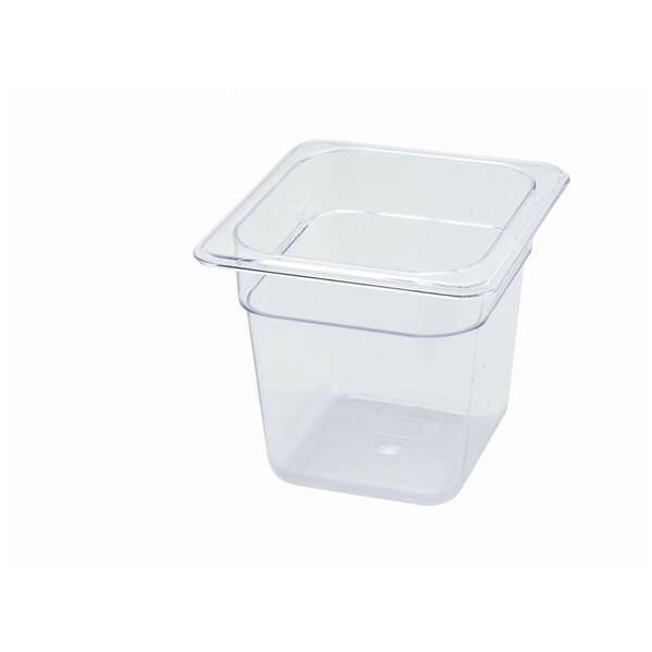 - SP7606, 6-Inch Deep One-Sixth Size Polycarbonate Food Pan, NSF