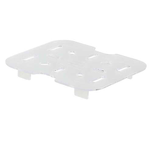 - SP76DS, One-Sixth Size Polycarbonate Drain Shelf, NSF