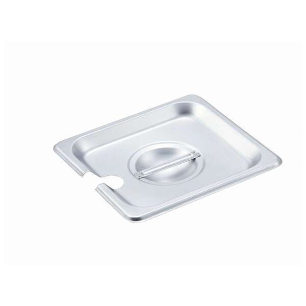 - SPCS, One-Sixth Size Slotted Stainless Steel Steam Table Pan Cover, NSF