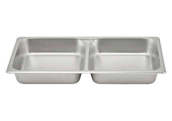 SPFD2, 2.5-Inch Deep, Full-Size Stainless Steel Divided Steam Table Pan, NSF
