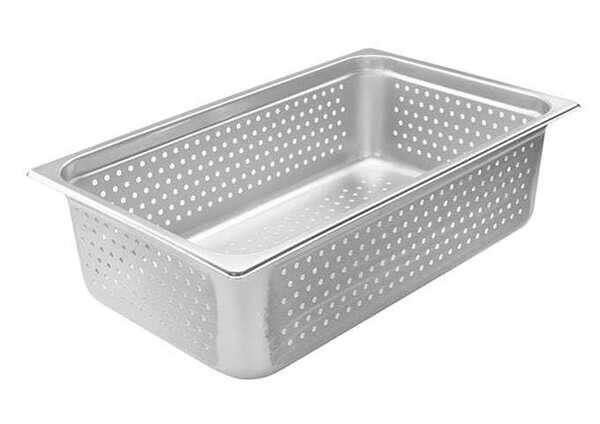 - SPJH-106PF,Perforated Steam Pan, Full-Size 6-inch, 22 Gauge Stainless Steel, NSF