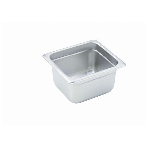 Winco SPJH-604, 4-Inch Deep One-Sixth Anti-Jamming Steam Table Pan, NSF