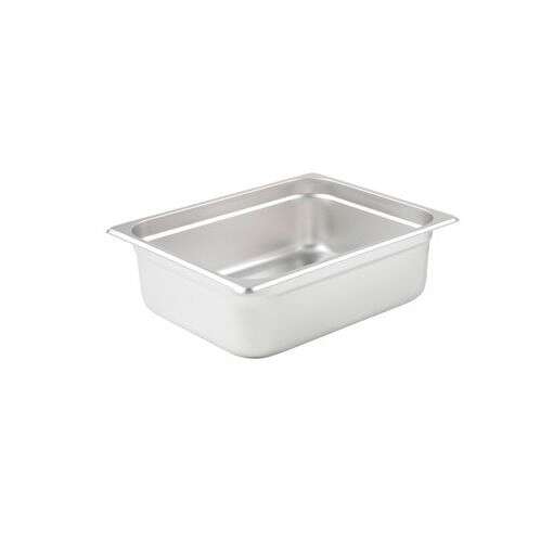 Winco SPJM-204, 4-Inch Deep Half Size Anti-Jamming Steam Table Pan