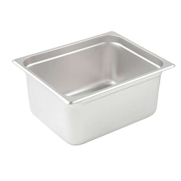 Winco SPJM-206, 6-Inch Deep Half-Size Anti-Jamming Steam Table Pan
