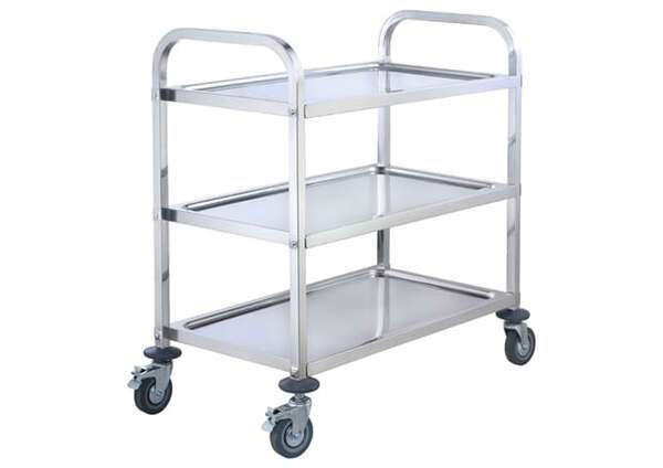 - SUC-50 3-Tier Stainless Steel Utility Cart, EA