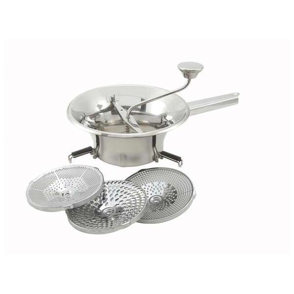 - SVM-9, 2-Quart 9-Inch Diameter Stainless Steel Vegetable Mill with 3 Dishes