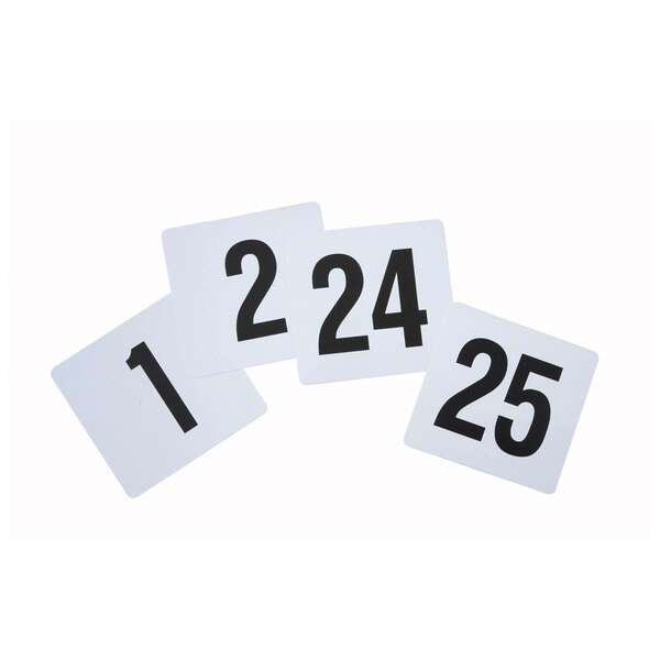 - TBN-25, 4x3.75-Inch Plastic Table Numbers, 1-25 Series