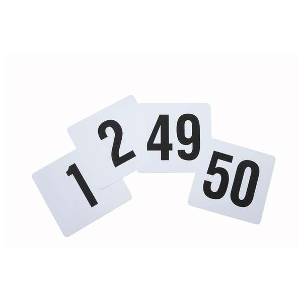 - TBN-50, 4x3.75-Inch Plastic Table Numbers, 1-50 Series