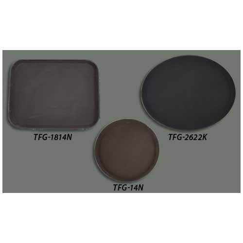 Winco TFG-1814N, 14x18-Inch Rectangular Non-Slip Fiberglass Tray, Brown (Discontinued)