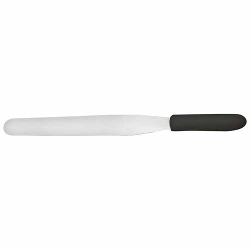 - TKPS-9, Bakery Spatula with 10x1.38-Inch Blade and Black Polypropylene Handle, NSF