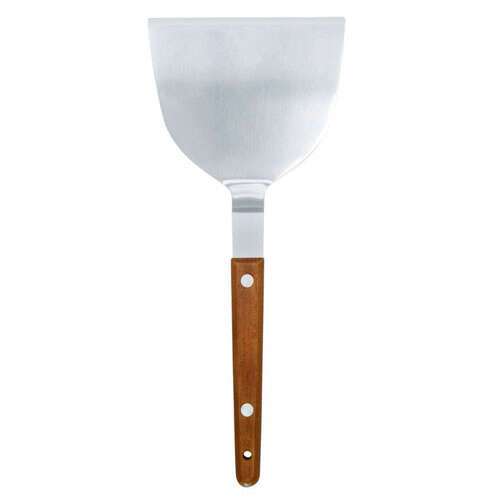 - TN43, Offset Teppanyaki Turner with 4x3.5-Inch Blade and Wooden Handle