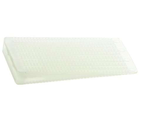 - TW-75W, Translucent Hard Polypropylene Table Wedge, 75-Piece Pack
